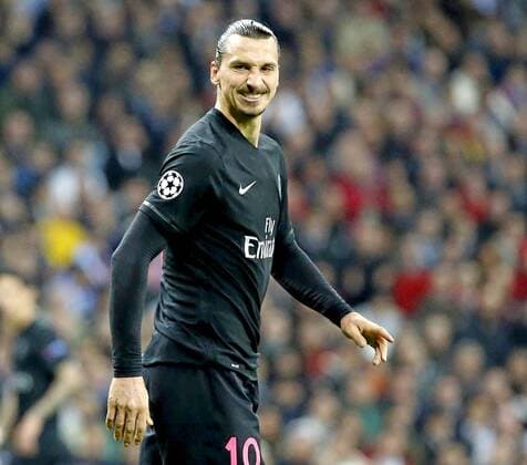Champions League match played between Real Madrid and PSG Paris Saint Germain. In this picture, Slatan Ibrahimovic. xRAFAxCASALx 