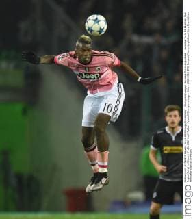 Champions League: Borussia Mönchengladbach - Juventus Turin 03.11.2015. Paul Pogba (Juve) in Aktion. HM