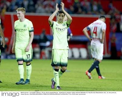 Champions League match played between FC Sevilla and Manchester City. In this picture, Jesus Navas. xRAMONxNAVARROx 