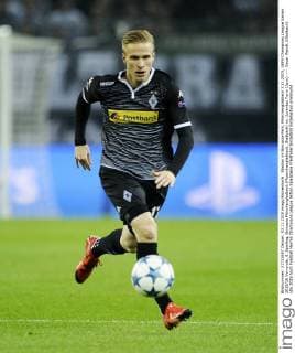 Stadion im Borussia-Park, Mönchengladbach 3.11.2015, UEFA Champions League Saison 2015 16 Vorrunde, 4. Spieltag, Borussia Mönchengladbach (Moenchengladbach, Gladbach) vs. Juventus Turin (Juve) ---- Oscar Wendt (Gladbach)