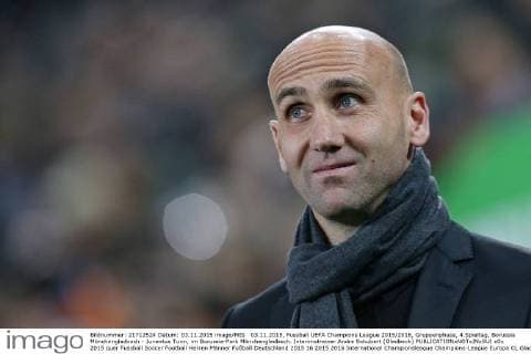 03.11.2015, Fussball UEFA Champions League 2015 2016, Gruppenphase, 4.Spieltag, Borussia Mönchengladbach - Juventus Turin, im Borussia-Park Mönchengladbach. Interimstrainer Andre Schubert (Gladbach) 