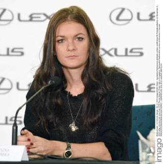 Agnieszka Radwanska attends a press conference PK Pressekonferenz on November 4, 2015 after winning her wins first WTA Tennis Damen Finals title in Singapore. Agnieszka Radwanska s press conference in Warsaw  - ZUMA043
