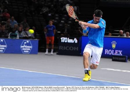 Tennis, ATP-Turnier in Paris Kei Nishokori (JPN) TENNIS : BNP Paribas Masters - Paris - ATP Tennis Herren - 04 11 2015 Tennismag Panoramic 
