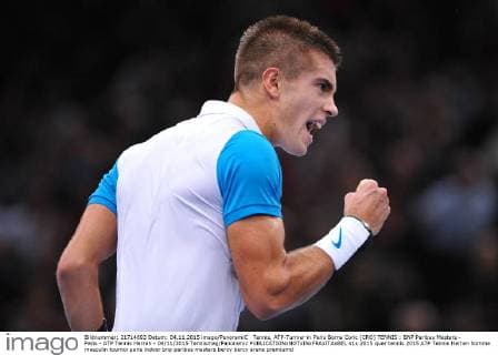 Tennis, ATP-Turnier in Paris Borna Coric (CRO) TENNIS : BNP Paribas Masters - Paris - ATP Tennis Herren - 04 11 2015 Tennismag Panoramic 