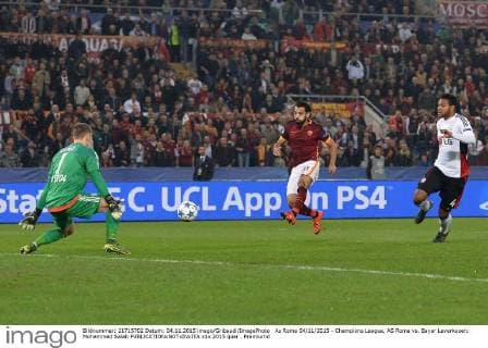 As Roma 04 11 2015 - Champions League, AS Roma vs. Bayer Leverkusen: Mohammed Salah 