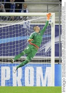- GENT, BELGIUM: Valencia s goalkeeper Jaume Domenech pictured in action during a soccer game between Belgian team KAA Gent and Spanish club Valencia CF in Gent, Wednesday 04 November 2015, game four in group H of the group stage of the UEFA Champions League tournament. YORICKxJANSENS  x04733501x