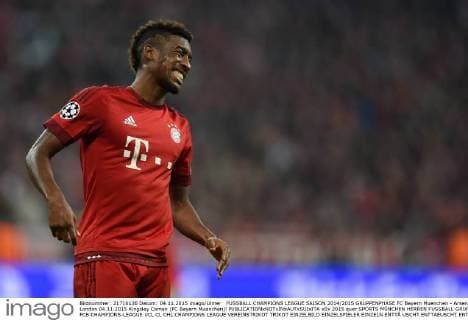 FUSSBALL CHAMPIONS LEAGUE SAISON 2014 2015 GRUPPENPHASE FC Bayern Muenchen - Arsenal London 04.11.2015 Kingsley Coman (FC Bayern Muenchen)l 