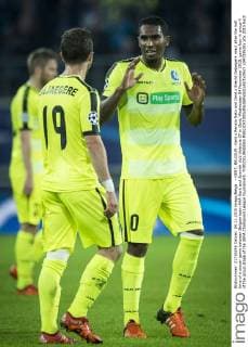 - GENT, BELGIUM: Gent s Renato Neto and Gent s Brecht Dejaegere react after the half time of a soccer game between Belgian team KAA Gent and Spanish club Valencia CF in Gent, Wednesday 04 November 2015, game four in group H of the group stage of the UEFA Champions League tournament. YORICKxJANSENS x04733520x