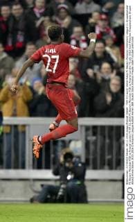 TOR 3:0 durch David Alaba FC Bayern München Champions League CL Gruppenphase FC Bayern München FCB vs Arsenal London FC 04.11.2015 FC Bayern München FCB vs Arsenal London FC