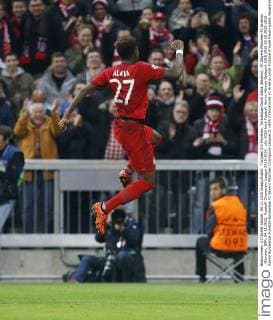 Torjubel 3:0 München, Torschütze David Alaba (Bayern) . FC Bayern München-FC Arsenal . München, GER, 04.11.2015, Fussball-Champions League 2015-2016 .