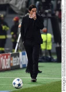 Fußball, Champions League, AS Rom - Bayer Leverkusen Roger Schmidt Bayer coach Roma 04-11-2015 Stadio Olimpico Football Calcio Champions League Group Stage Group, 2015 2016 AS Roma - Bayer Leverkusen andreaxstaccioli