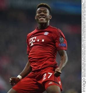 FUSSBALL CHAMPIONS LEAGUE SAISON 2014 2015 GRUPPENPHASE FC Bayern Muenchen - Arsenal London 04.11.2015 David Alaba (FC Bayern Muenchen) bejubelt seinen Treffer zum 3:0 