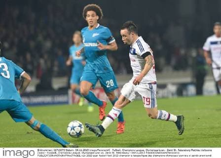 Fußball, Champions League, Olympique Lyon - Zenit St. Petersburg Mathieu Valbuena (lyon) - Fussball, Champions League, Olympique Lyon vs. Zenit St. Petersburg - 04 11 2015 FredericChambert Panoramic 