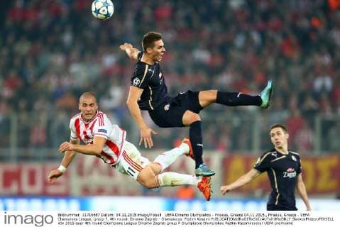 UEFA Dinamo Olympiakos - Piraeus, Greece 04.11.2015., Piraeus, Greece - UEFA Champions League, group F, 4th round, Dinamo Zagreb - Olympiacos. Pajtim Kasami  SlavkoxMidzor PIXSELL