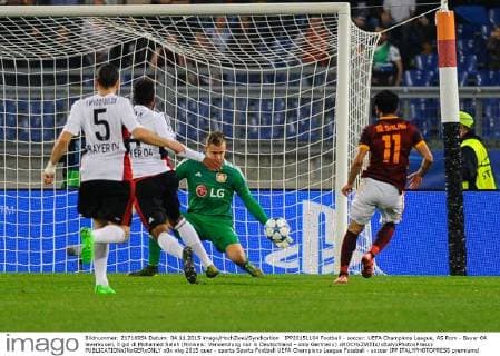 IPP20151104 Football - soccer: UEFA Champions League, AS Rom - Bayer 04 leverkusen, il gol di Mohamed Salah (Hinweis: Verwendung nur in Deutschland - only Germany) xHOCHxZWEIx xItalyxPhotoxPressx 