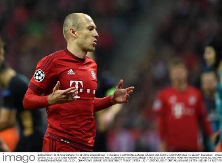 FUSSBALL CHAMPIONS LEAGUE SAISON 2014 2015 GRUPPENPHASE FC Bayern Muenchen - Arsenal London 04.11.2015 Arjen Robben (FC Bayern Muenchen) 