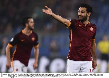 Mohamed Salah Roma Roma 04-11-2015 Stadio Olimpico Football Calcio Champions League Group Stage Group, 2015 2016 AS Roma - Bayer Leverkusen andreaxstaccioli