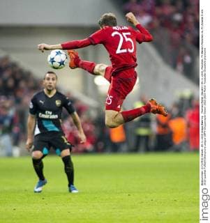 Thomas Müller (Bayern) 04.11.2015, München, FC Bayern München vs. FC Arsenal Â