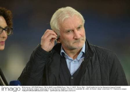 Nov. 4, 2015 - Rome, Italy - Rudi Voeller during the champions league football match AS Roma vs Bayer Leverkusen FC at the Olympic Stadium in Rome, on november 04, 2015. AS Roma v Bayer Leverkusen FC - Champions League  - ZUMAn230
