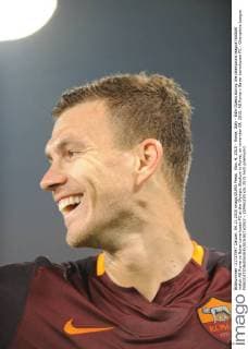 Nov. 4, 2015 - Rome, Italy - Edin Dzeko during the champions league football match AS Roma vs Bayer Leverkusen FC at the Olympic Stadium in Rome, on november 04, 2015. AS Roma v Bayer Leverkusen FC - Champions League  - ZUMAn230