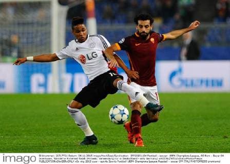 IPP20151104 Football - soccer: UEFA Champions League, AS Rom - Bayer 04 leverkusen, Wendell e Mohamed Salah (Hinweis: Verwendung nur in Deutschland - only Germany) xHOCHxZWEIx xItalyxPhotoxPressx 