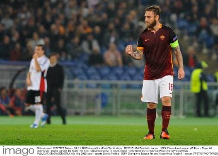IPP20151104 Football - soccer: UEFA Champions League, AS Rom - Bayer 04 leverkusen, esulta Daniele De Rossi (Hinweis: Verwendung nur in Deutschland - only Germany) xHOCHxZWEIx xItalyxPhotoxPressx 