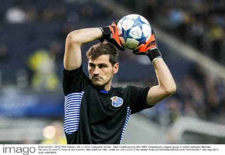 Iker Casillasduring the UEFA Chanmpions League group G match between Maccabi Tel-Aviv FC and FC Porto at the Sammy Ofer Stadium Hifa- Israel on ,04 11 2015 nir keidar 