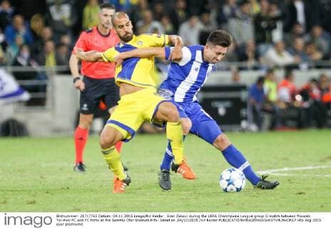 Eran Zahavi during the UEFA Chanmpions League group G match between Maccabi Tel-Aviv FC and FC Porto at the Sammy Ofer Stadium Hifa- Israel on ,04 11 2015 nir keidar 