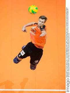 Berlin, Deutschland, 04.11.2015: Volleyball CEV Championsleague Saison 2015 2016 - Berlin Recycling Volleys - Arkas Izmir. Robert Kromm (BR Volleys 3)