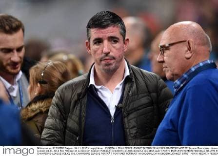 FUSSBALL CHAMPIONS LEAGUE SAISON 2014 2015 GRUPPENPHASE FC Bayern Muenchen - Arsenal London 04.11.2015 Roy Makaay ist zu Gast im Stadion 