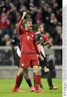 TOR zum 2:0 durch Thomas Müller FC Bayern München Champions League CL Gruppenphase FC Bayern München FCB vs Arsenal London FC 04.11.2015 FC Bayern München FCB vs Arsenal London FC