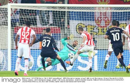 UEFA Champions League, group F, 4th round, Olympiacos - Dinamo Zagreb 04.11.2015., Piraeus, Greece - UEFA Champions League, group F, 4th round, Olympiacos - Dinamo Zagreb. Eduardo.  SlavkoxMidzor PIXSELL