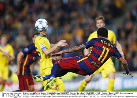Neymar (Barcelona), NOVEMBER 4, 2015 - Football Soccer : UEFA Champions League Group E match between FC Barcelona Barca 3-0 FC Bate Borisov at Camp Nou stadium in Barcelona, Spain. Noxthirdxpartyxsales  (oqma017667)