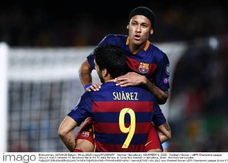 Neymar (Barcelona), NOVEMBER 4, 2015 - Football Soccer : UEFA Champions League Group E match between FC Barcelona Barca 3-0 FC Bate Borisov at Camp Nou stadium in Barcelona, Spain. Noxthirdxpartyxsales  (oqma017669)