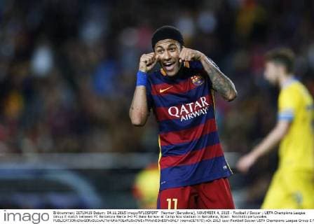 Neymar (Barcelona), NOVEMBER 4, 2015 - Football Soccer : UEFA Champions League Group E match between FC Barcelona Barca 3-0 FC Bate Borisov at Camp Nou stadium in Barcelona, Spain. Noxthirdxpartyxsales  (oqma017670)