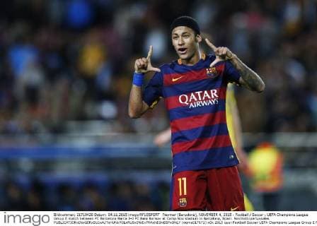 Neymar (Barcelona), NOVEMBER 4, 2015 - Football Soccer : UEFA Champions League Group E match between FC Barcelona Barca 3-0 FC Bate Borisov at Camp Nou stadium in Barcelona, Spain. Noxthirdxpartyxsales  (oqma017671)