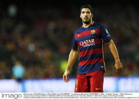 Luis Suarez (Barcelona), NOVEMBER 4, 2015 - Football Soccer : UEFA Champions League Group E match between FC Barcelona Barca 3-0 FC Bate Borisov at Camp Nou stadium in Barcelona, Spain. Noxthirdxpartyxsales  (oqma017673)