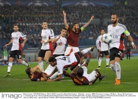 Football - soccer: UEFA Champions League, AS Rom - Bayer 04 leverkusen 3, Daniele De Rossi xHOCHxZWEIx xItalyxPhotoxPressx 
