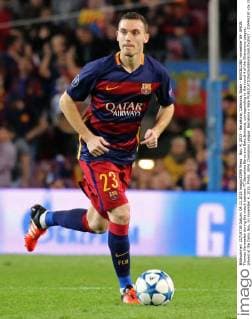 Nov. 4, 2015 - Barcelona, Catalonia, Spain - BARCELONA -november 04- SPAIN: Thomas Vermaelen during the match between FC Barcelona Barca and Bate Borisova, corresponding to the round 4 of the Champions League, played at the Camp Nou, on november 4, 2015. Photo: UEFA Champions League: Barcelona v Bate  - ZUMAn230