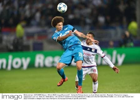 Cortentin Tolisso (lyon) vs Axel Witsel (zenith) - Fussball, Champions League, Olympique Lyon vs. Zenit St. Petersburg - 04 11 2015 FredericChambert Panoramic 