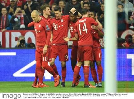 04.11.2015, xjhx, Fussball UEFA Champions League, FC Bayern München - Arsenal London, emspor, v.l. Arjen Robben (FC Bayern Muenchen)