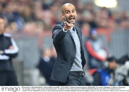 04.11.2015, Fussball Championsleague 2015 2016, Vorrunde, 4.Spieltag, FC Bayern Muenchen - FC Arsenal London, in der Allianz-Arena Muenchen. FC-Bayern-Trainer Pep Guardiola 