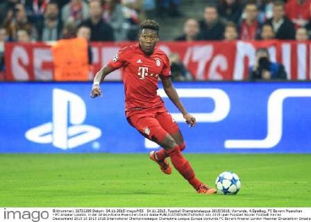 04.11.2015, Fussball Championsleague 2015 2016, Vorrunde, 4.Spieltag, FC Bayern Muenchen - FC Arsenal London, in der Allianz-Arena Muenchen.David Alaba 