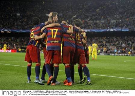 Fussball, Champions League, FC Barcelona vs. BATE Borisov - 04 11 2015 CarlosMira Panoramic 