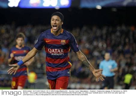 Neymar Junior (Barcelona) - Fussball, Champions League, FC Barcelona vs. BATE Borisov - 04 11 2015 CarlosMira Panoramic 