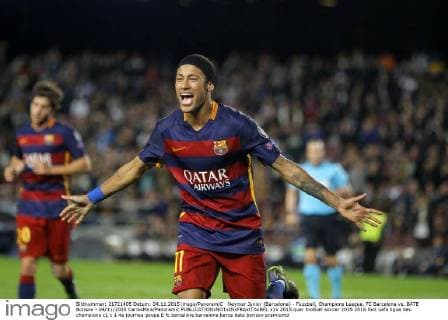 Neymar Junior (Barcelona) - Fussball, Champions League, FC Barcelona vs. BATE Borisov - 04 11 2015 CarlosMira Panoramic 