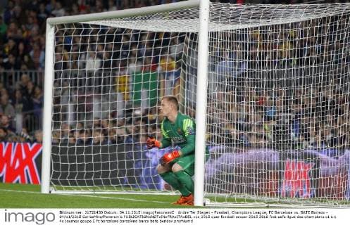 Andre Ter Stegen - Fussball, Champions League, FC Barcelona vs. BATE Borisov - 04 11 2015 CarlosMira Panoramic 
