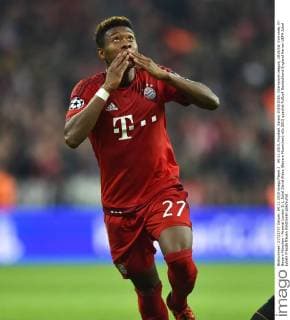 04.11.2015, Fussball, Saison 2015 2016, Champions League, 2015 16, Vorrunde, FC Bayern München - Arsenal London 5:1, Jubel David Alaba (Bayern Muenchen)