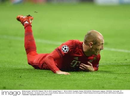 04.11.2015, Fussball, Saison 2015 2016, Champions League, 2015 16, Vorrunde, FC Bayern München - Arsenal London 5:1, Arjen Robben (Bayern Muenchen)