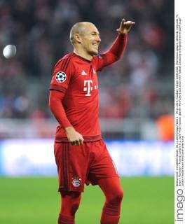 04.11.2015, Fussball, Saison 2015 2016, Champions League, 2015 16, Vorrunde, FC Bayern München - Arsenal London 5:1, Jubel Arjen Robben (Bayern Muenchen)